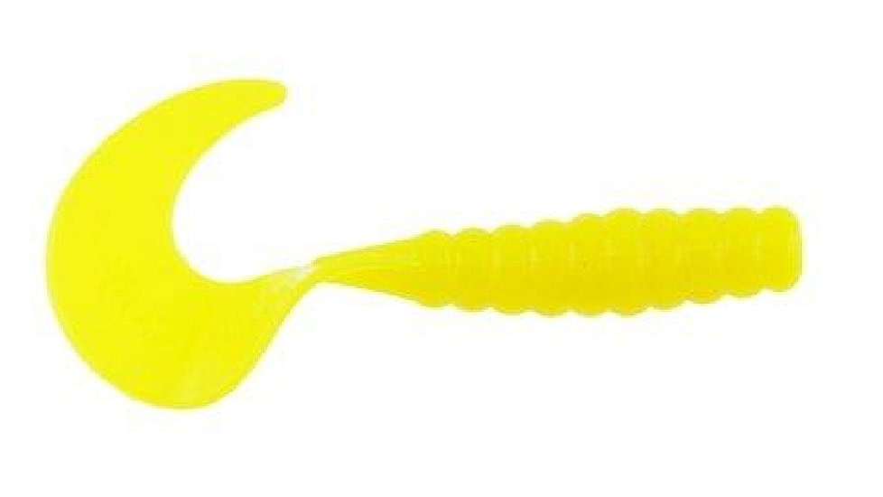 Berkley PowerBaits Power Grubs Grub, 20, 2in, Yellow, 1307439