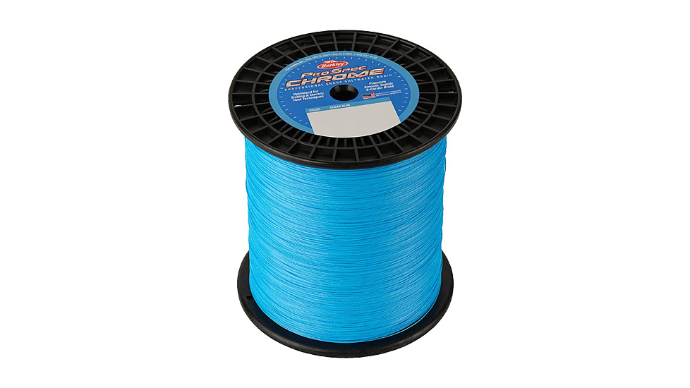 Berkley ProSpec Chrome Premium Braid Line, 130lb 3000yd, Ocean Blue, 0.024 in/0.60 mm, 1621888