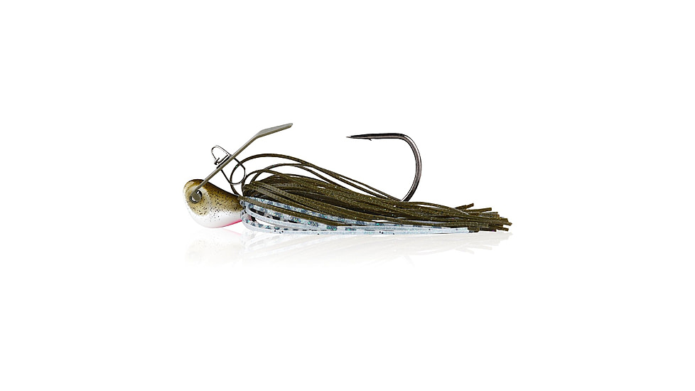 Berkley SlobberKnocker Jig, 1/2 oz, Hook Size 4/0, Green Pumpkin Shad, 1570434