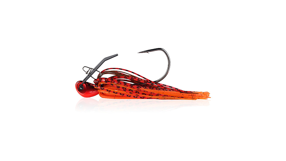 Berkley SlobberKnocker Jig, 3/8 oz, Hook Size 4/0, Fire Craw, 1570416