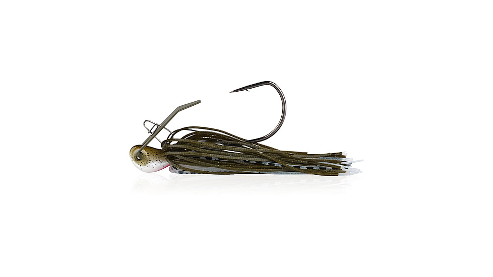 Berkley SlobberKnocker Jig, 3/8 oz, Hook Size 4/0, Green Pumpkin Shad, 1570422