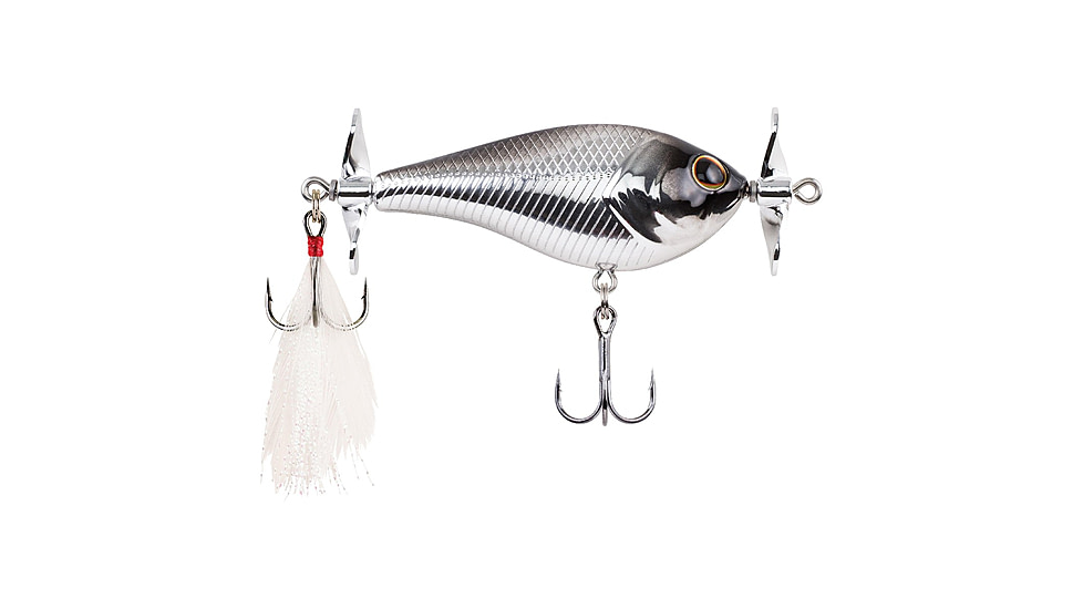 Berkley Spin Bomb Hard Bait, Topwater, Black Chrome, 60, 1487243