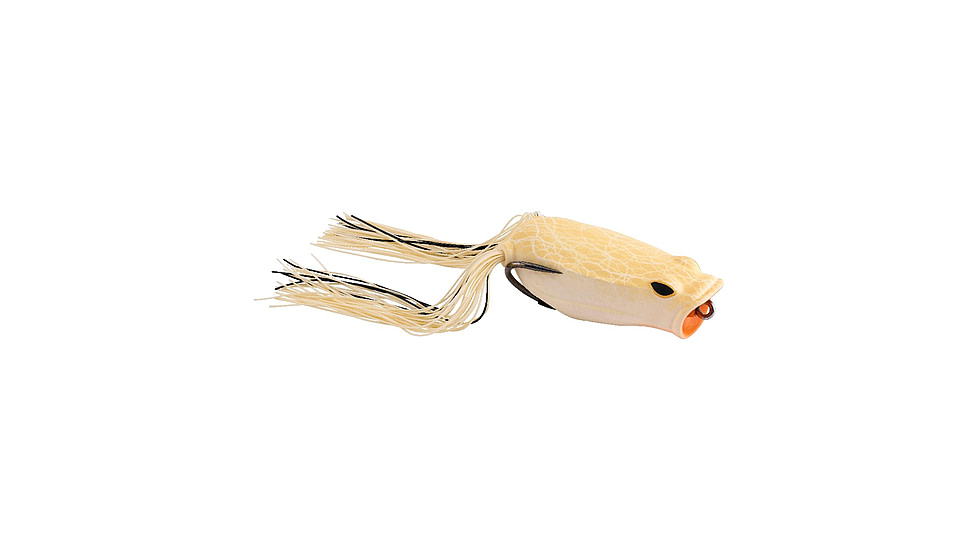 Berkley Swamp Lord Popping Hollow Body Frog Soft Bait Lures, Bone, 1596022