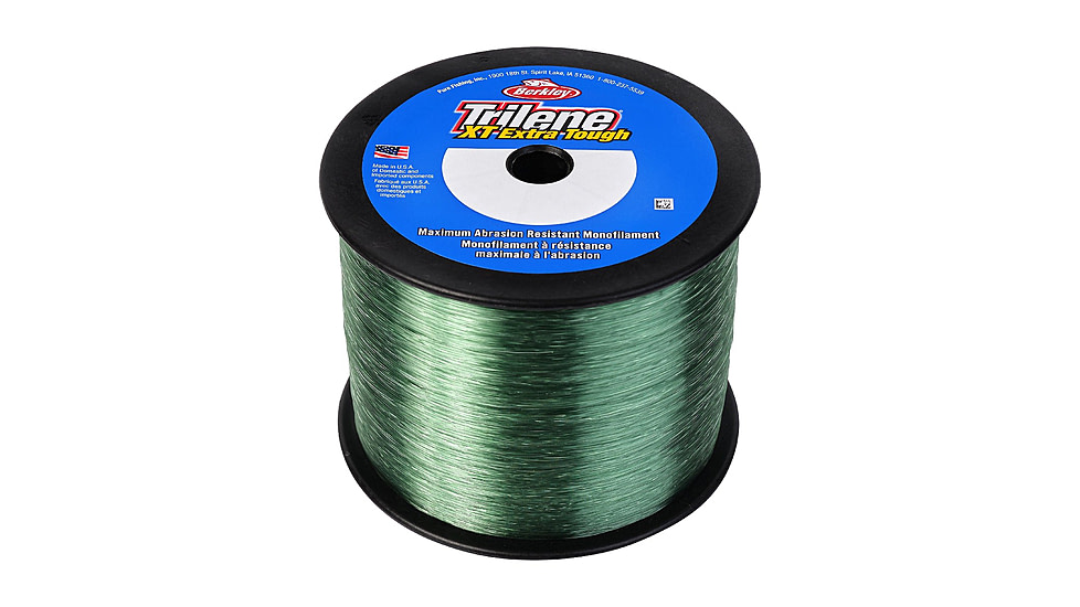Berkley Trilene XT Monofilament Line, 0.017in/0.43mm, 17lb/7.7kg, 3000yd/2743m, Low-Vis Green, 0.017 in/0.43 mm, 1563593