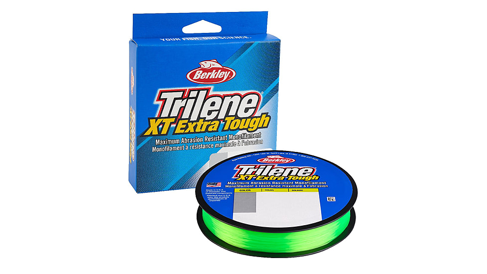 Berkley Trilene XT Monofilament Line, 0.017in/0.43mm, 17lb/7.7kg, 300yd/274m, Solar, 0.017 in/0.43 mm, 1562143