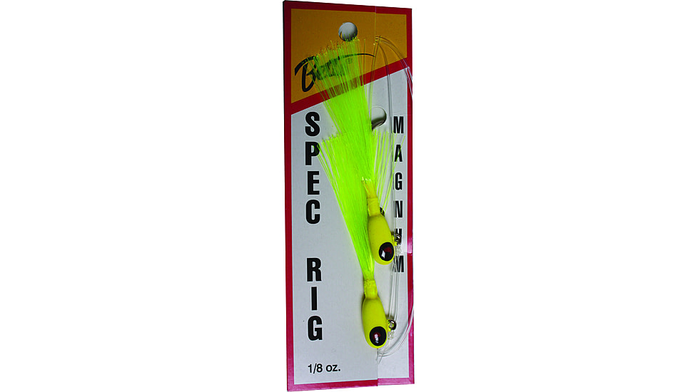 Betts Magnum Spec Rig 1/8 oz, Chartreuse/Chartreuse 2/Pack, 780-8HVY-5