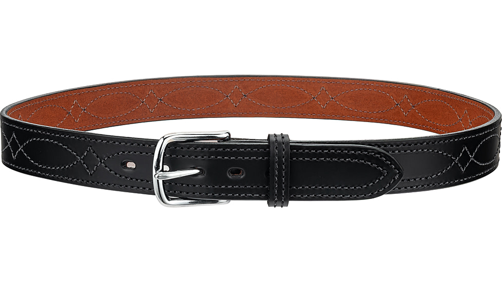 Bianchi B12 Reversible Sport Stitched Belt - Plain Black,Size 32 12876