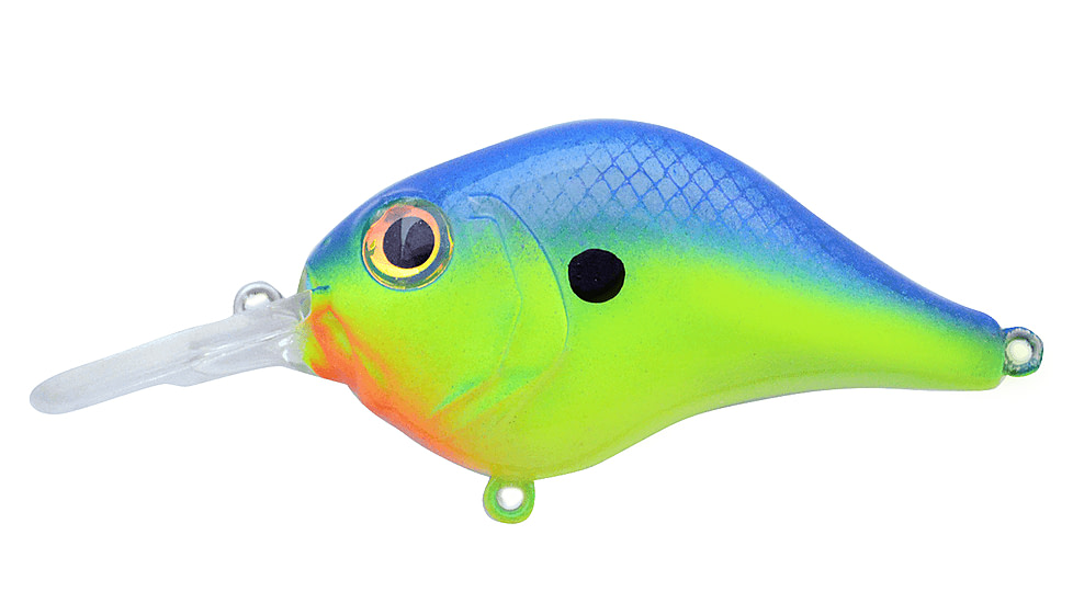 Bill Lewis MR 6 Soft Bait, 1, 2.25 -- 2.25in, Blue Chartreuse, BLF-6MR600