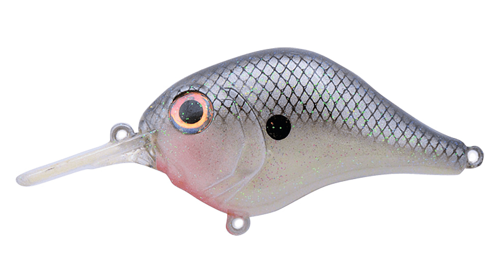 Bill Lewis MR 6 Soft Bait, 1, 2.25 -- 2.25in, Silver Sparkle, BLF-6MR836