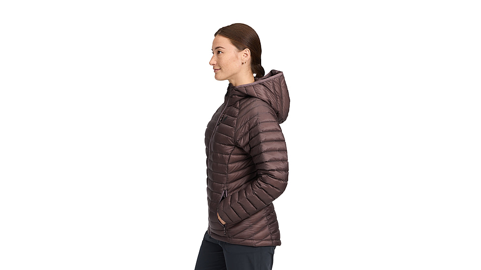 Black Diamond Approach Down 1.0 Hoody - Womens, Dark Mauve, Extra Large, AP7440936048XLG1
