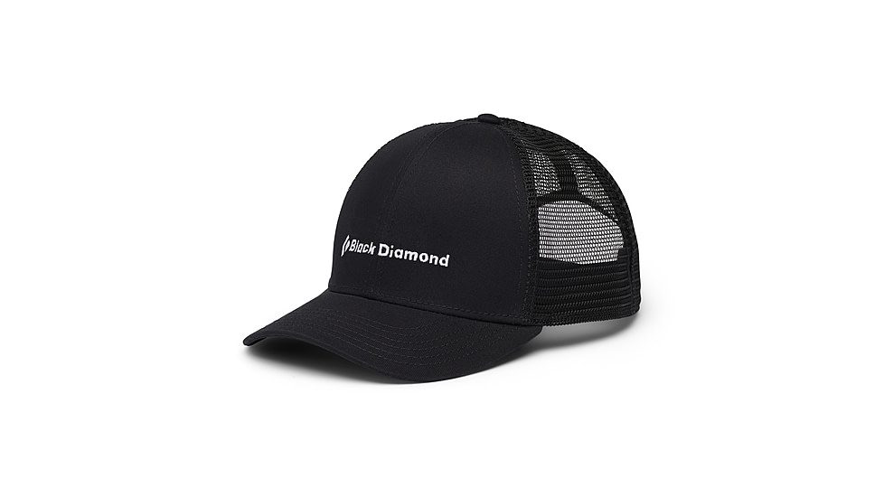 Black Diamond BD Trucker Hat, Black/Black/BD Wordmark, AP7230459509ALL1