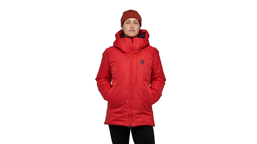 Black Diamond Belay Parka - Womens, Coral Red, Large, AP7440136050LRG1
