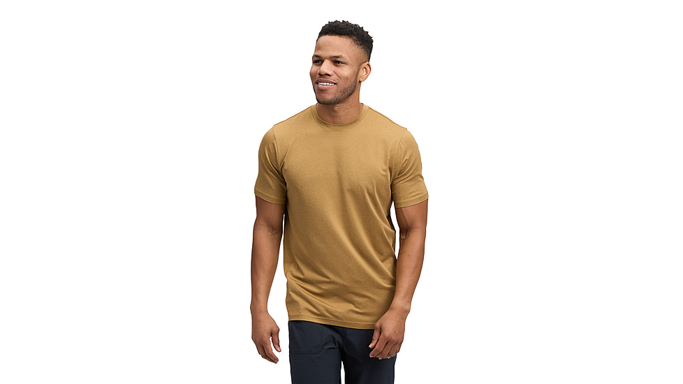 Black Diamond Circuit Short Sleeve Tee - Mens, Flax, Medium, AP7520162021MED1