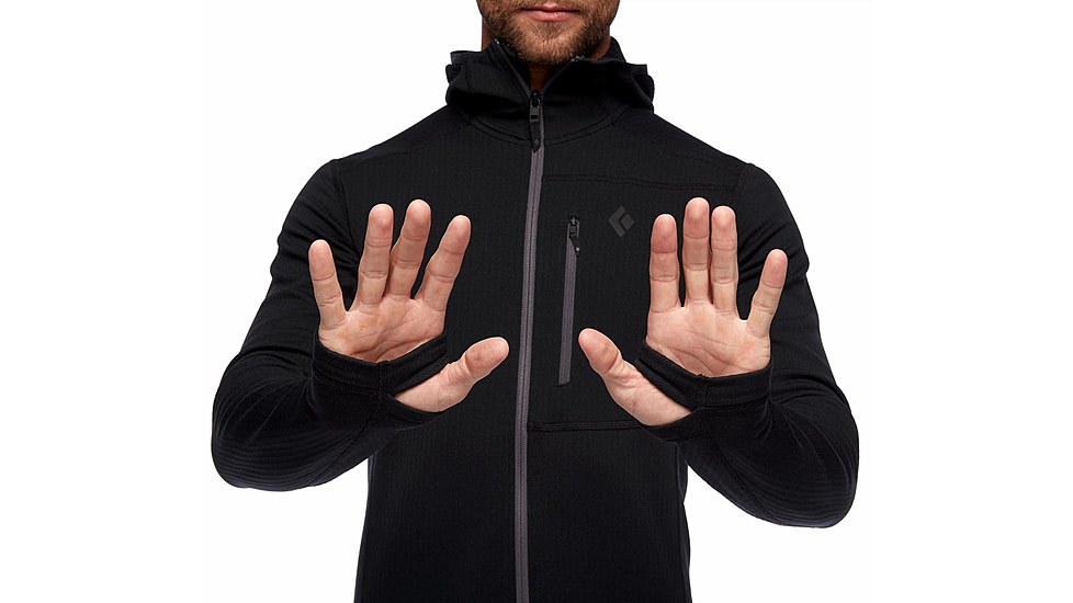 Black Diamond Coefficient Fleece Hoody - Mens, Black, Medium, AP7440200002MED1