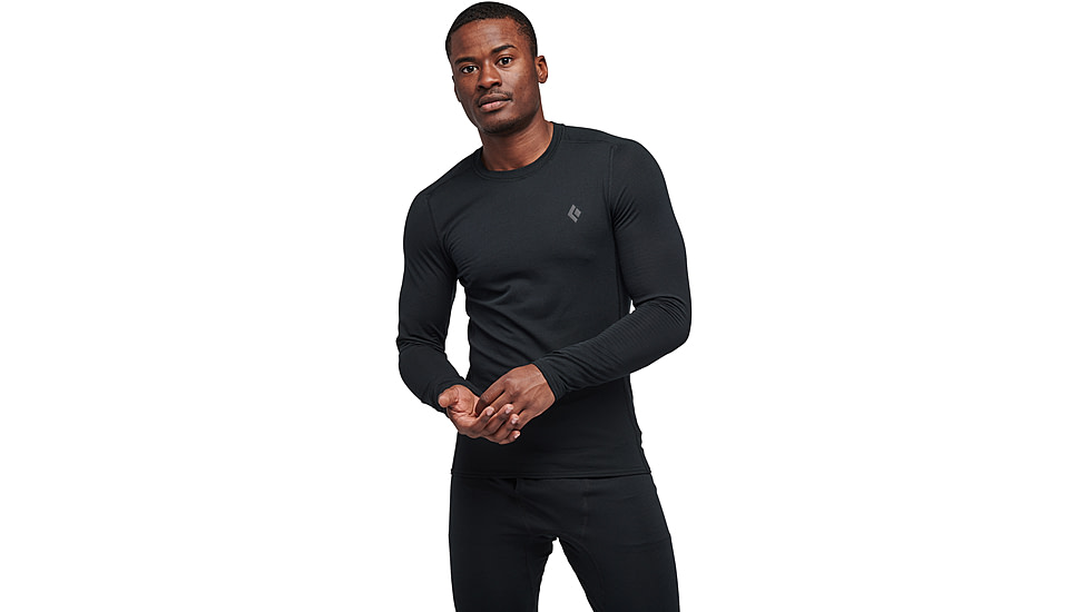 Black Diamond Coefficient LT Crew - Mens, Black, Extra Large, AP7600250002XLG1