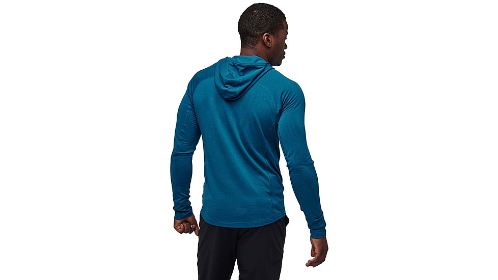 Black Diamond Coefficient LT Hybrid Hoody - Mens, Kingfisher/Black, Large, AP7440519038LRG1