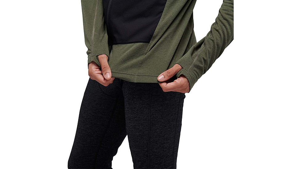 Black Diamond Coefficient LT Hybrid Hoody - Mens, Tundra/Black, Large, AP7440519116LRG1