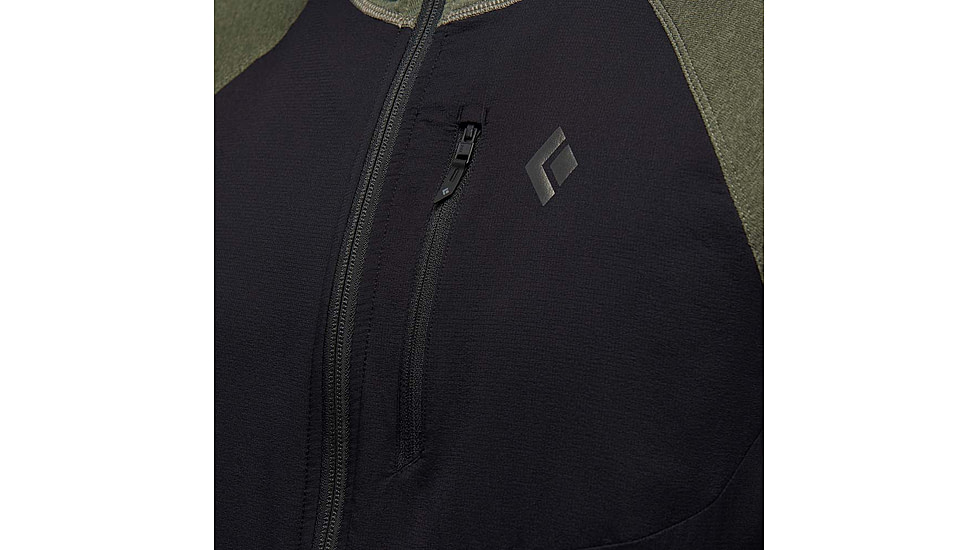 Black Diamond Coefficient LT Hybrid Hoody - Mens, Tundra/Black, Large, AP7440519116LRG1