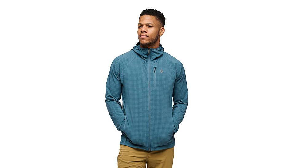 Black Diamond Coefficient Storm FZ Hoody - Mens, Creek Blue, Large, AP7440184064LRG1