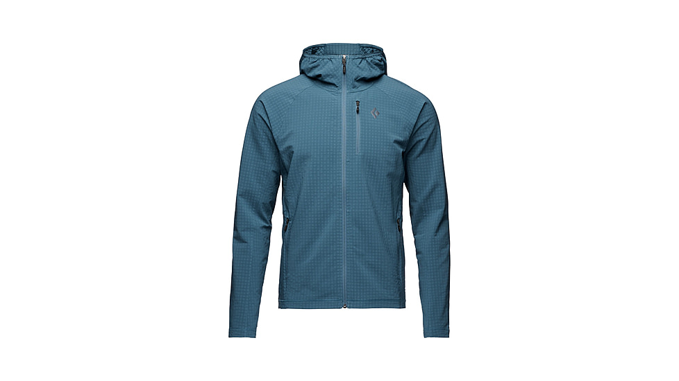 Black Diamond Coefficient Storm FZ Hoody - Mens, Creek Blue, Large, AP7440184064LRG1