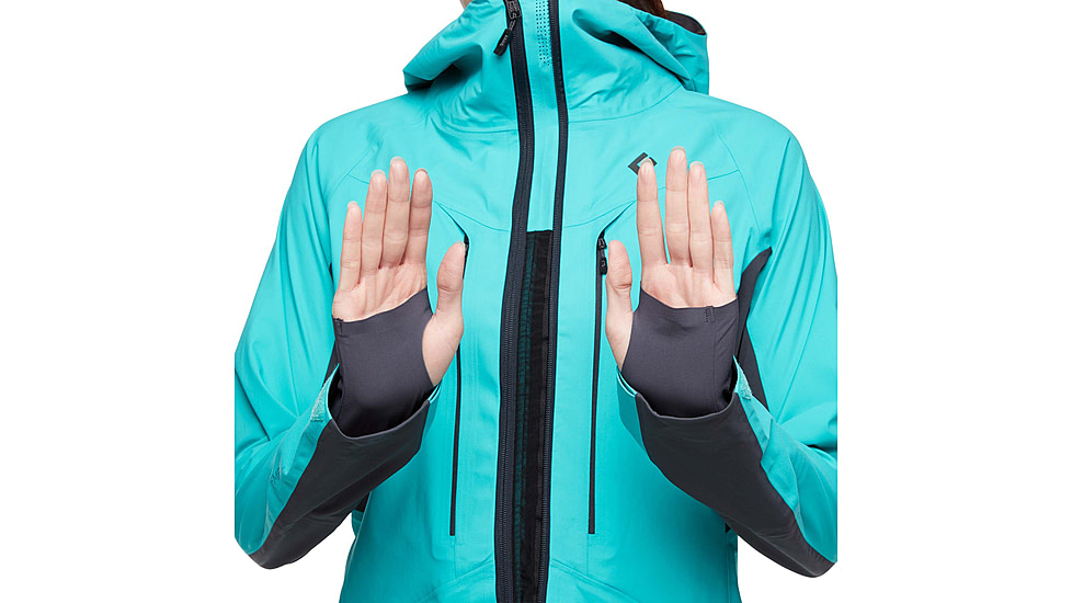 Black Diamond Dawn Patrol Hybrid Shell Jacket - Women's, Dark Patina, Small, AP7450054050SML1