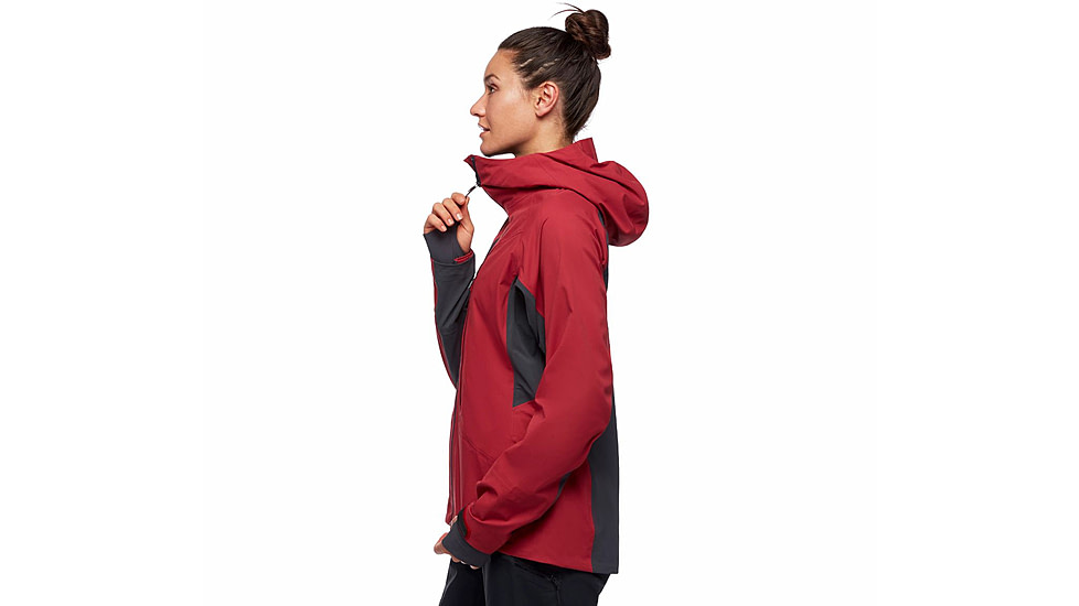 Black Diamond Dawn Patrol Hybrid Shell Jacket - Women's, Wild Rose, Large, AP7450056012LRG1
