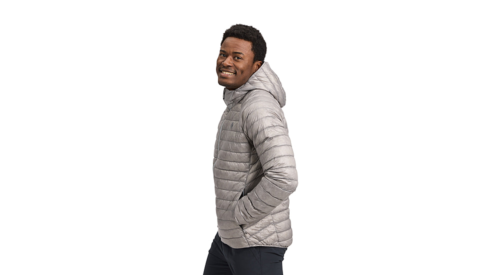 Black Diamond Deploy Down 0.5 Full Zip Hoody - Mens, Pewter, Small, AP7460081016SML1