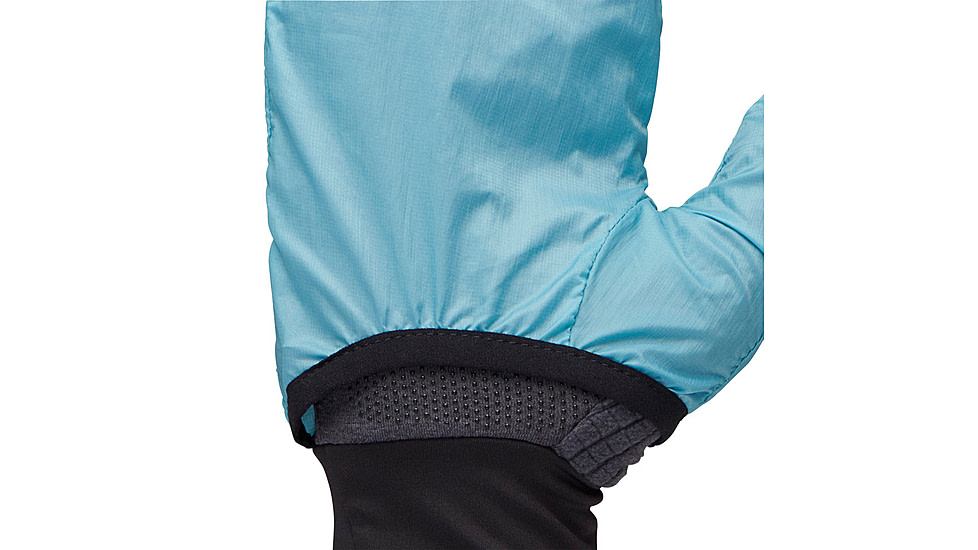 Black Diamond Deploy Wind Hood Gloves, Carbon/Glacier, Large, BD8017429642LRG1