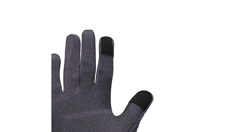 Black Diamond Deploy Wind Hood Gloves, Carbon/Glacier, Large, BD8017429642LRG1