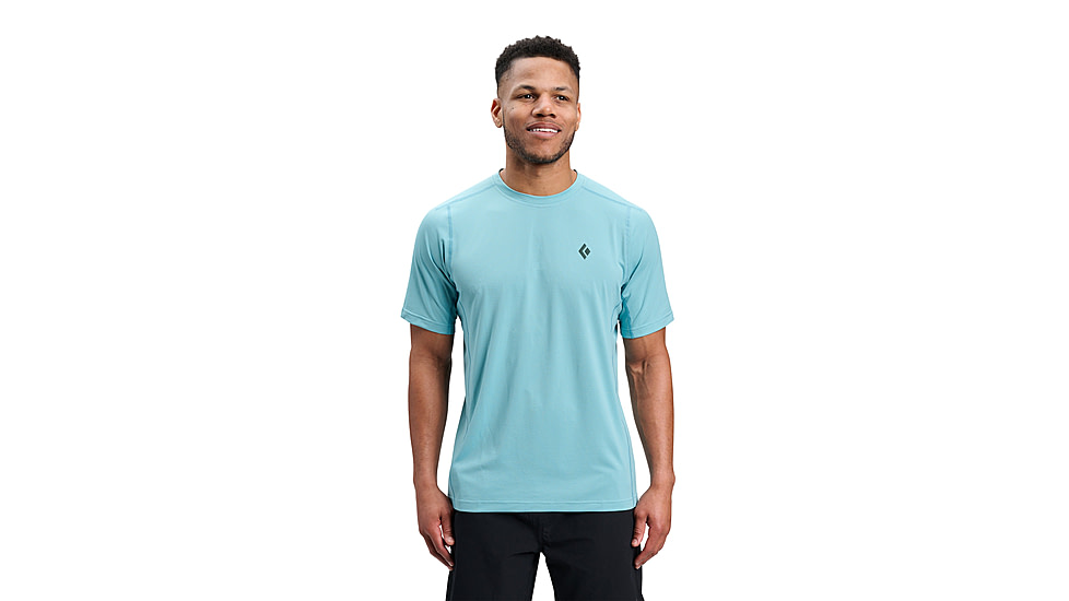 Black Diamond Distance Short Sleeve Tech Tee - Mens, Glacier, Small, AP7520064072SML1