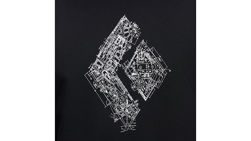 Black Diamond Engineered Diamond Pullover Hoody - Mens, Black, Small, AP7524630002SML1