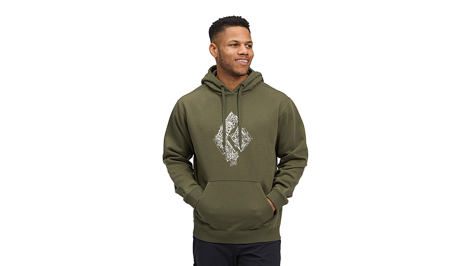 Black Diamond Engineered Diamond Pullover Hoody - Mens, Tundra, Small, AP7524633010SML1