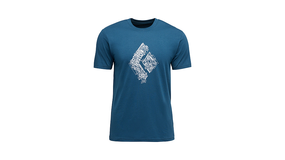 Black Diamond Engineered Diamond Short Sleeve Tee - Mens, Indigo, Medium, AP7524724013MED1