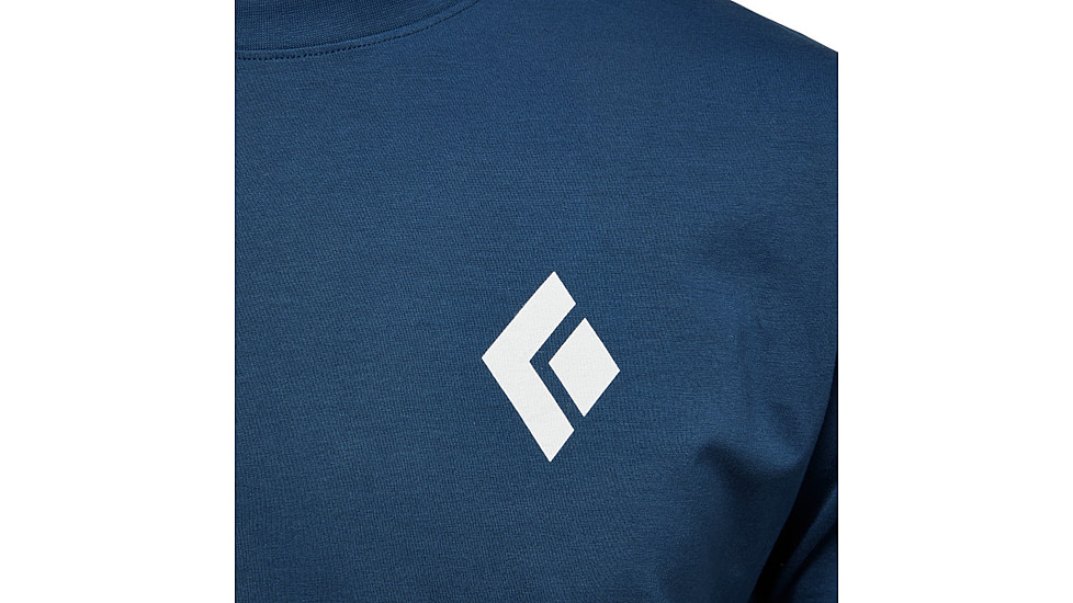 Black Diamond Equipment For Alpinist Short Sleeve T-Shirt - Mens, Indigo, Extra Large, APYL4X4013XLG1