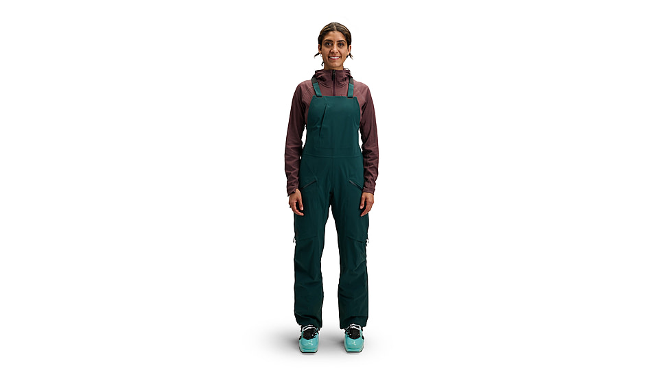 Black Diamond Factor Bibs - Womens, Deep Woods, Large, AP7410263062LRG1