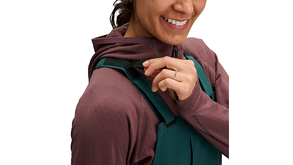 Black Diamond Factor Bibs - Womens, Deep Woods, Large, AP7410263062LRG1