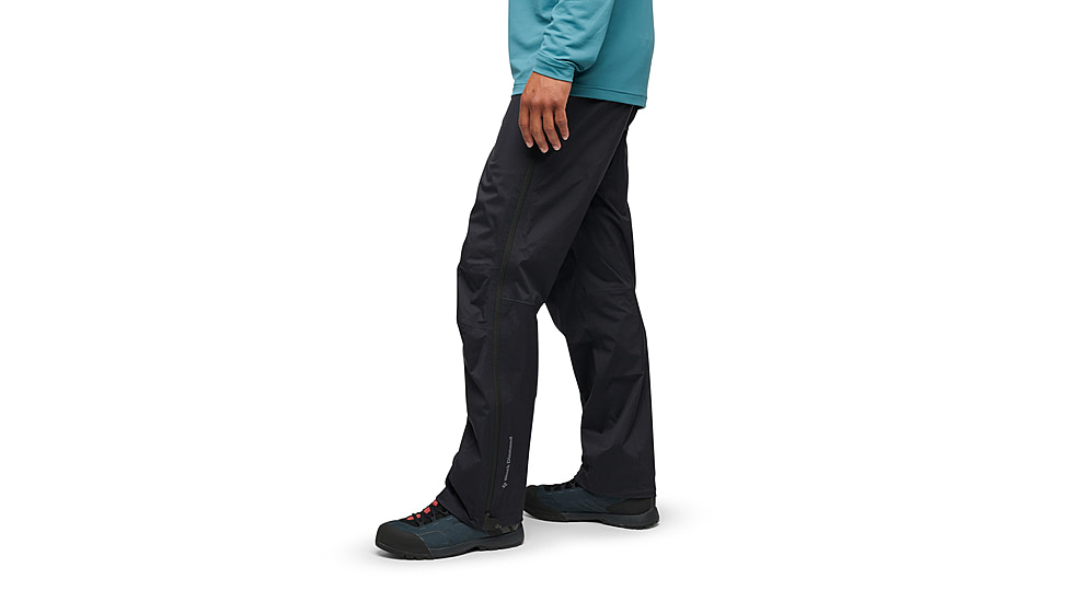 Black Diamond Fineline Stretch Full Zip Pants - Mens, Black, Medium/Long, AP7410440002MED1