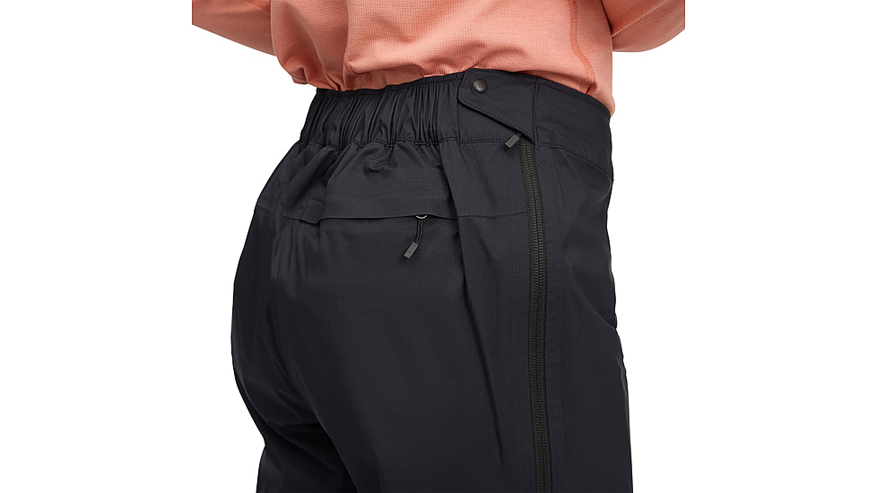 Black Diamond Fineline Stretch Full Zip Pants - Womens, Black, Large/Long, AP7410460002LRG1