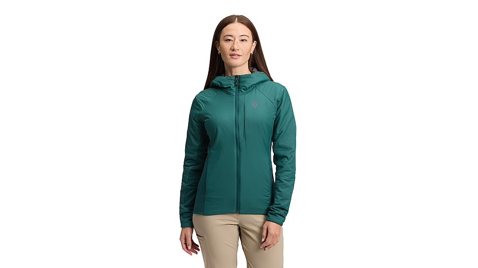 Black Diamond First Light 1.0 Stretch Hoody - Womens, Deep Woods, Large, AP7522663062LRG1
