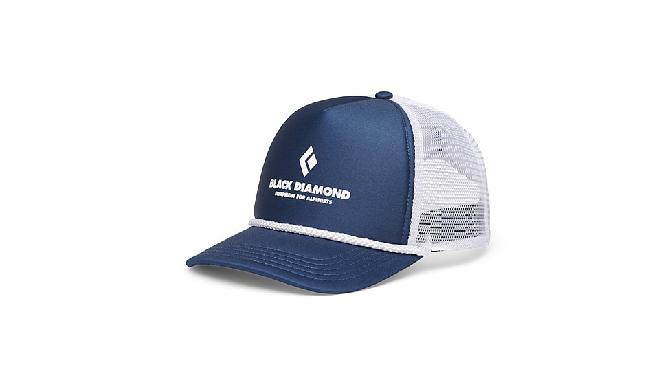 Black Diamond Flat Bill Trucker Hat, Indigo/White Eqpmnt for Alpnst, One Size, AP7230499594ALL1