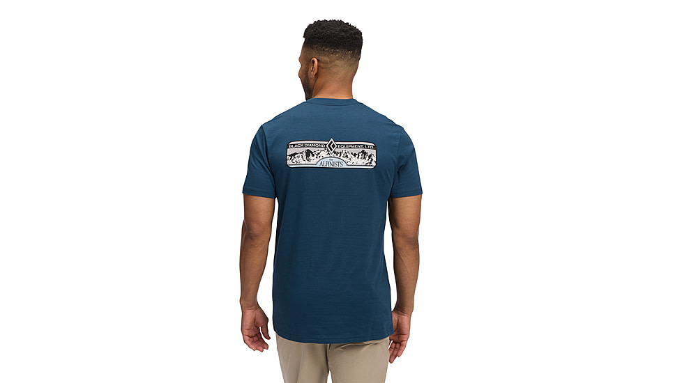 Black Diamond Heritage Alpinist Short Sleeve Tee - Mens, Indigo, Small, AP7524674013SML1