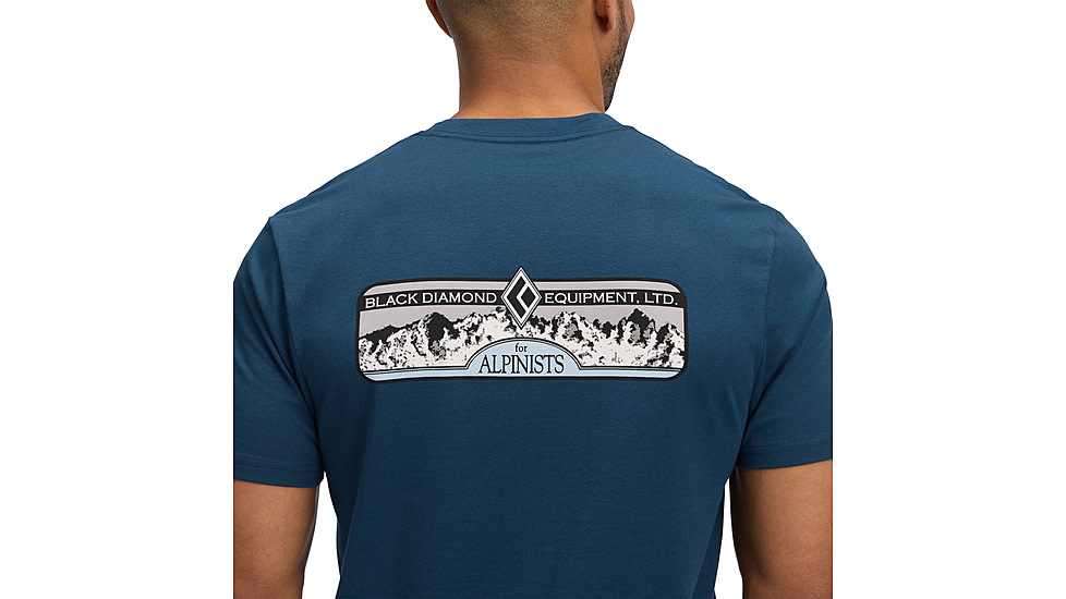 Black Diamond Heritage Alpinist Short Sleeve Tee - Mens, Indigo, Small, AP7524674013SML1