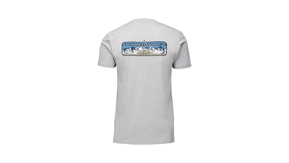 Black Diamond Heritage Alpinist Short Sleeve Tee - Mens, Nickel Heather, Medium, AP7524671014MED1