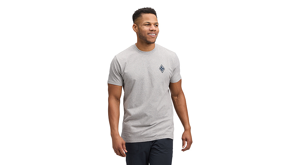 Black Diamond Heritage Alpinist Short Sleeve Tee - Mens, Nickel Heather, Medium, AP7524671014MED1