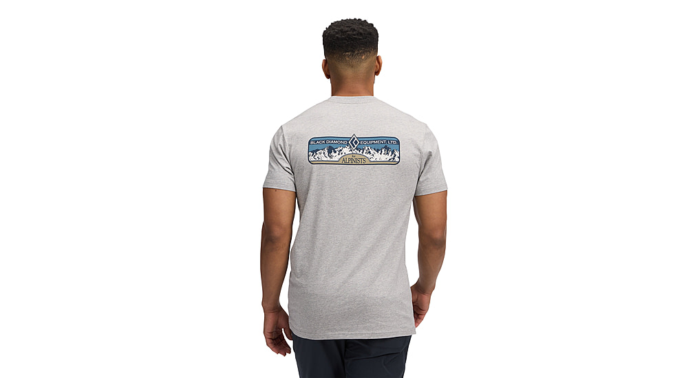 Black Diamond Heritage Alpinist Short Sleeve Tee - Mens, Nickel Heather, Medium, AP7524671014MED1