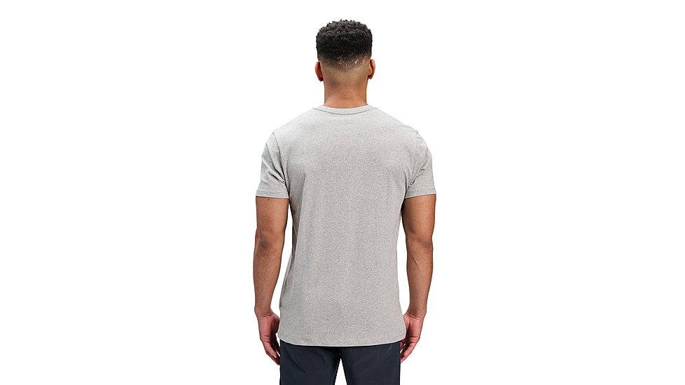Black Diamond Mini Stacked Short Sleeve Tee - Mens, Nickel Heather, Medium, AP7524891014MED1