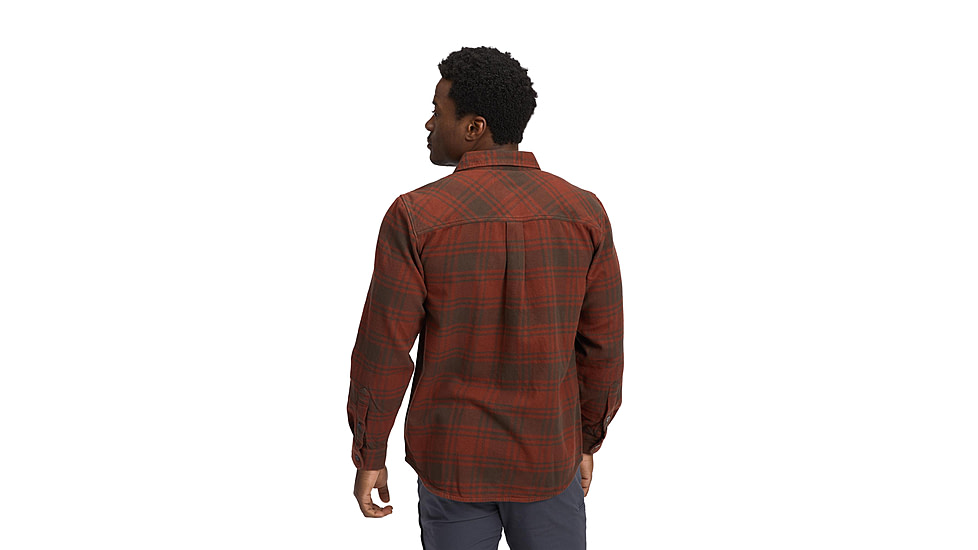 Black Diamond Project Flannel - Mens, Basalt/Iron Red Plaid, Large, AP7440639719LRG1