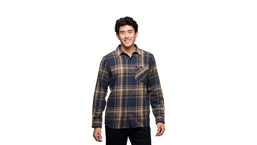 Black Diamond Project Flannel - Men's, Charcoal/Walnut Plaid, Extra Large, AP7440639627XLG1