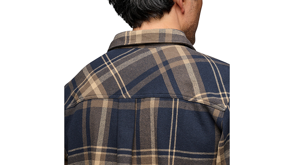 Black Diamond Project Flannel - Mens, Charcoal/Walnut Plaid, Extra Large, AP7440639627XLG1