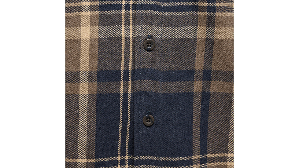 Black Diamond Project Flannel - Mens, Charcoal/Walnut Plaid, Extra Large, AP7440639627XLG1
